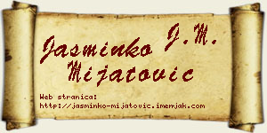Jasminko Mijatović vizit kartica